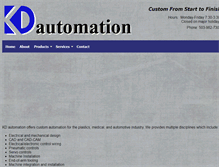 Tablet Screenshot of kdautomation.com
